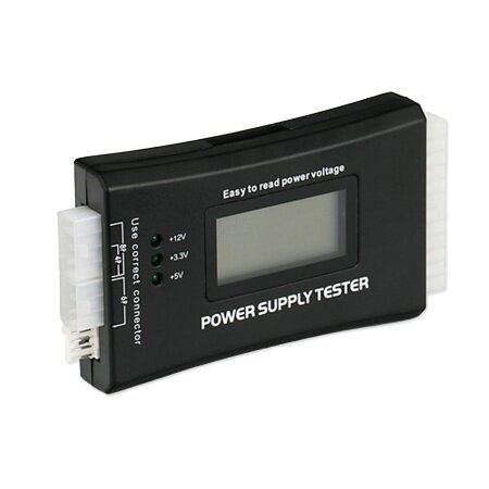 Тестер блоков питания ПК, LCD, 4/6/8/24pin/Sata, 3.3/5/12V