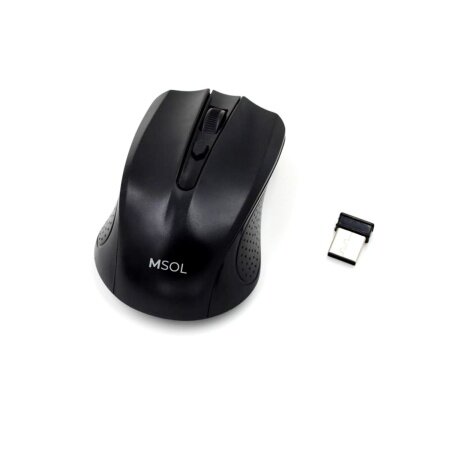 Мышь беcпроводная G211, 1000/1200/1600Dpi, 4кн, чёрная