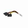 Разветвитель питания Molex - 2*Sata F, раздвоитель, 20см