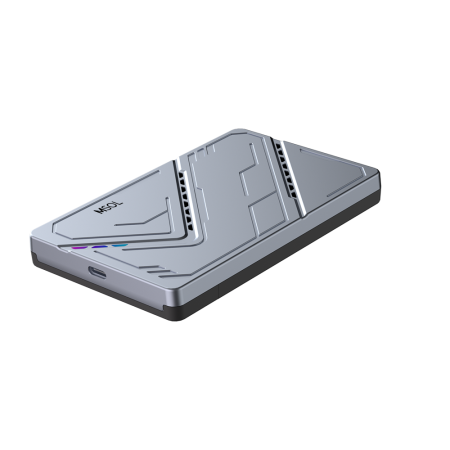 Корпус для HDD 2.5" USB3.0 "M-SOL"  K803, USB3.1 TypeC, чип RTL9201R, серебристый