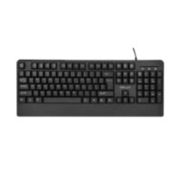 Клавиатура Delux DLK-670OUB, USB, Анг/Рус/Каз, Защита от случайного пролива воды/кофе, Чёрный