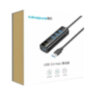 USB 3.0 Hub "Mindpure" US022, LX10612, 0.3м, 4-порта, чёрный