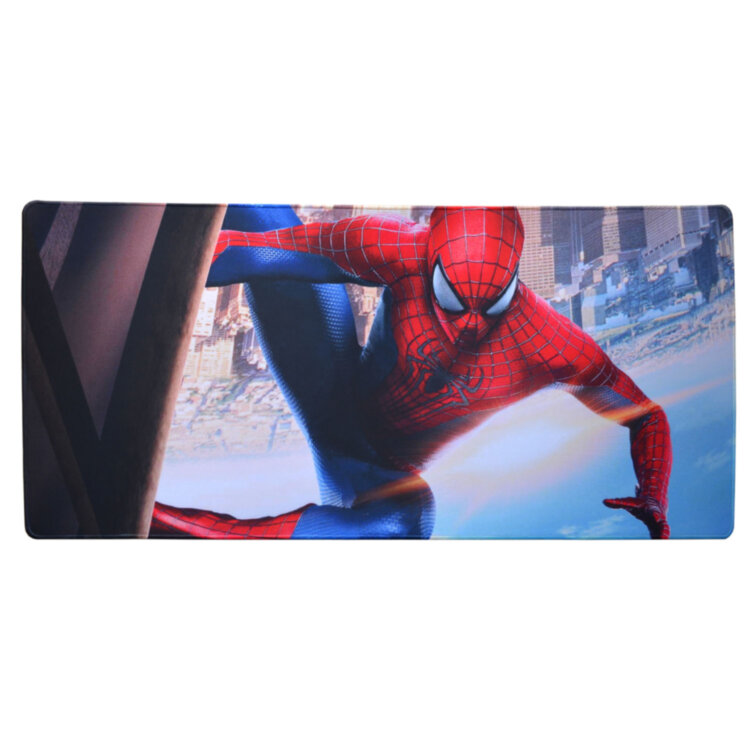 Коврик "SpiderMan висит" (900x400x3 mm) оверлок 4K