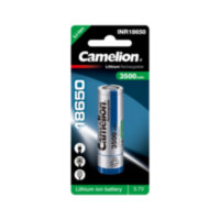 Аккумуляторная батарея Camelion ICR18650F-3500, Lithium, 3,7V, 3500 mAh, 1 шт., Блистер