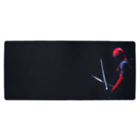 Коврик "Deadpool Black" (900x400x3 mm) оверлок 4K