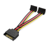 Разветвитель питания  Sata M - 2*Sata F, Vention KDBBB, 15см