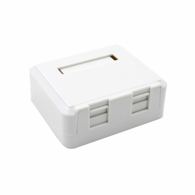 Розетка RJ45 5e, 2порта, защёлки, внешняя