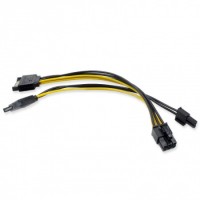 Кабель-переходник Sata*2 M - PCIe-8pin(6+2) (пит.VGA)