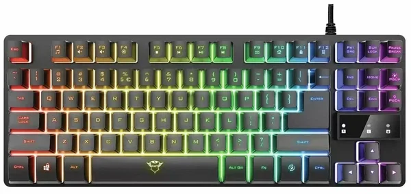 Клавиатура игровая Trust RU GXT 833 THADO черный
